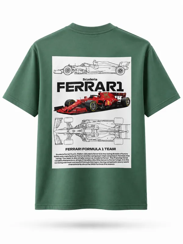 Green_Cotton_Regular_Fit_Ferrari_Graphic_Oversized_T-Shirt_For_Men
