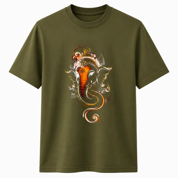 Olive_Graphic_Print_Crew_Neck_T-Shirt_for_Men