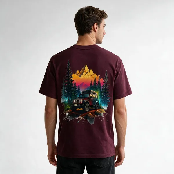 Burgundy_Graphic_T-Shirt_for_Men