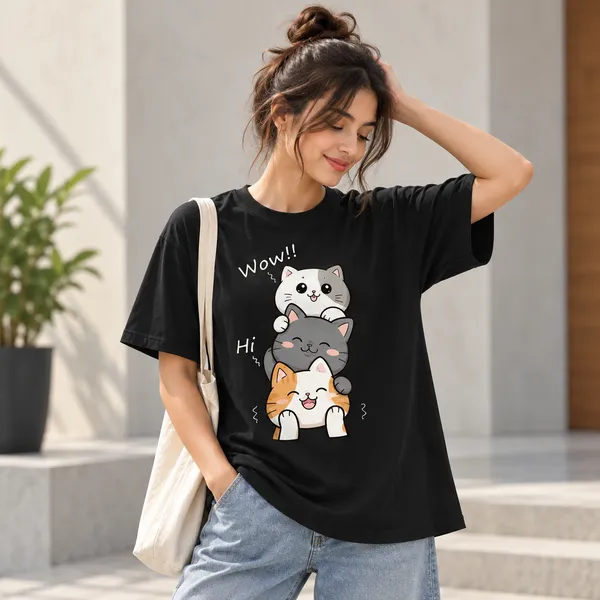 White_Cotton_Blend_Regular_Fit_Artistic_Graphic_Oversized_T-Shirt
