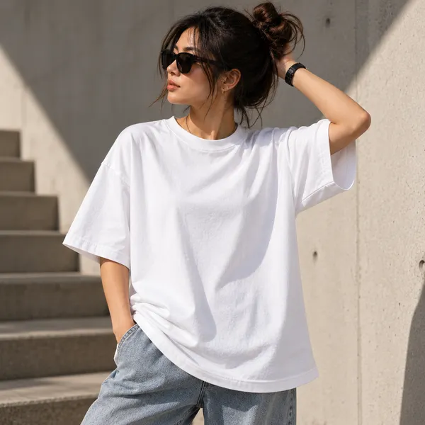 White_Cotton_Blend_Regular_Fit_Artistic_Graphic_Oversized_T-Shirt