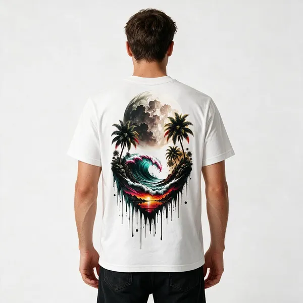 White_Cotton_Regular_Fit_Tropical_Graphic_Oversized_T-Shirt_For_Men