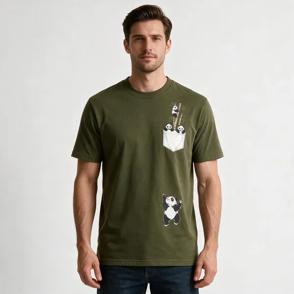Olive_Green_Cotton_Regular_Fit_Panda_Graphic_Oversized_T-Shirt_For_Men