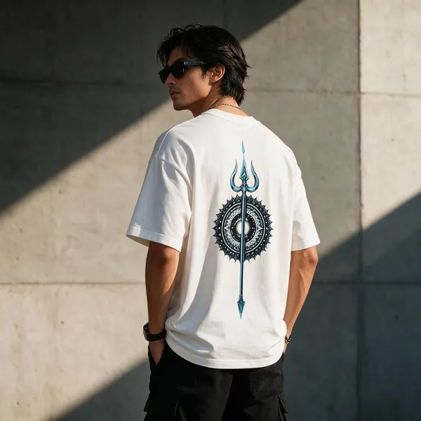 Olive_Green_Cotton_Blend_Regular_Fit_Graphic_Oversized_T-Shirt_For_Men