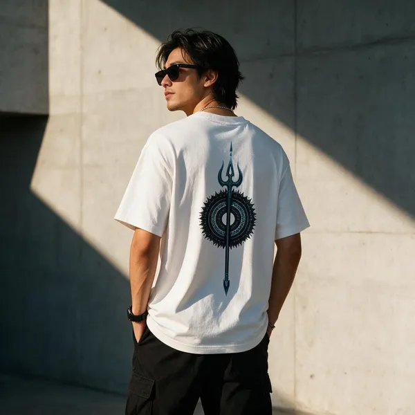 White_Cotton_Blend_Regular_Fit_Graphic_Oversized_T-Shirt_For_Men