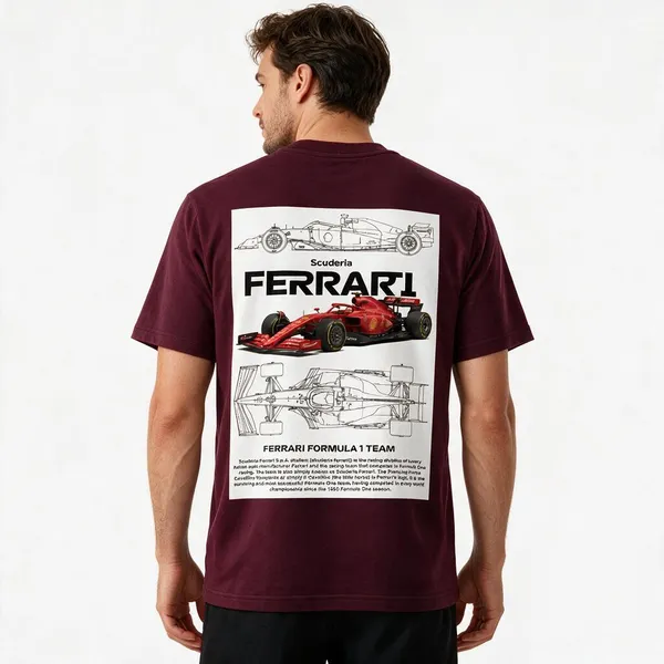 Maroon_Cotton_Blend_Regular_Fit_Racing_Graphic_Oversized_T-Shirt_For_Men