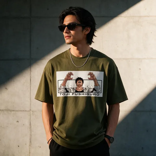 White_Cotton_Blend_Regular_Fit_Anime_Graphic_Oversized_T-Shirt_For_Men