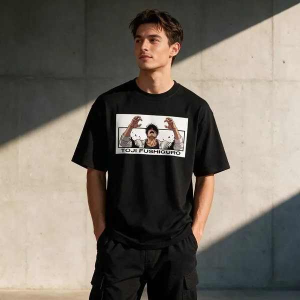 Olive_Green_Cotton_Blend_Regular_Fit_Anime_Graphic_Oversized_T-Shirt_For_Men