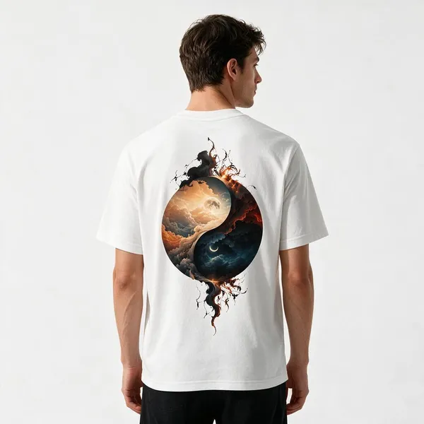 White_Cotton_Blend_Regular_Fit_Celestial_Graphic_Oversized_T-Shirt_For_Men