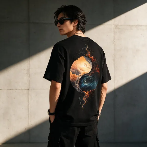 Black_Cotton_Blend_Regular_Fit_Celestial_Graphic_Oversized_T-Shirt_For_Men