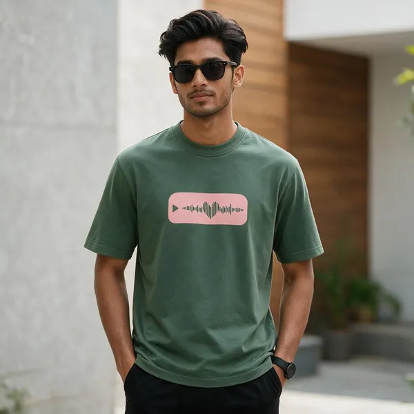 Green_Casual_Graphic_T-Shirt_for_Men