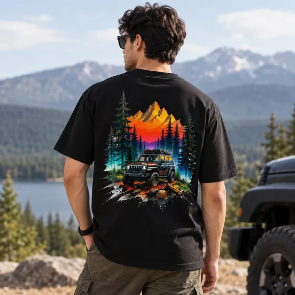 White_Cotton_Blend_Regular_Fit_Artistic_Graphic_Oversized_T-Shirt_Unisex