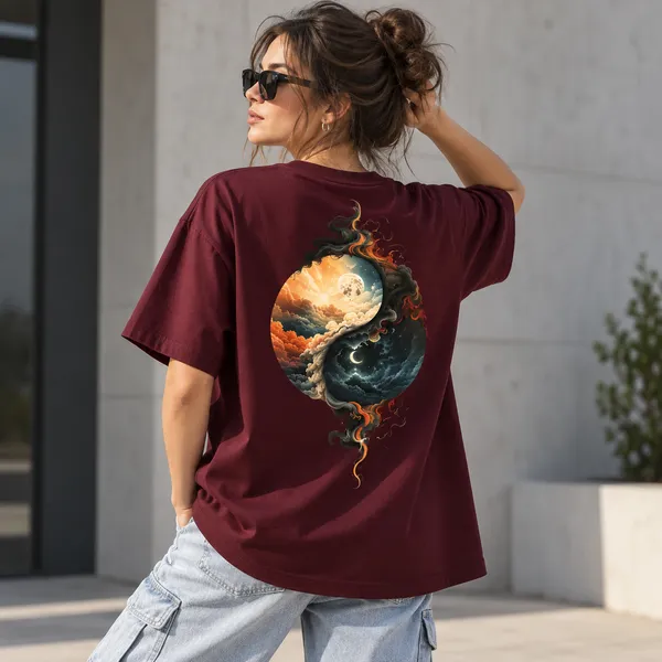White_Cotton_Blend_Regular_Fit_Artistic_Graphic_Oversized_T-Shirt_Unisex