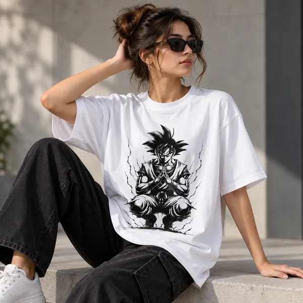 White_Cotton_Blend_Regular_Fit_Artistic_Graphic_Oversized_T-Shirt_Unisex