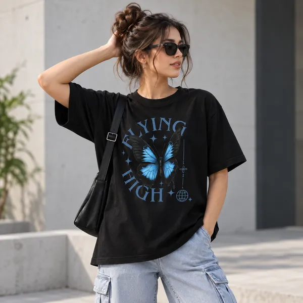 White_Cotton_Blend_Regular_Fit_Artistic_Graphic_Oversized_T-Shirt_Unisex