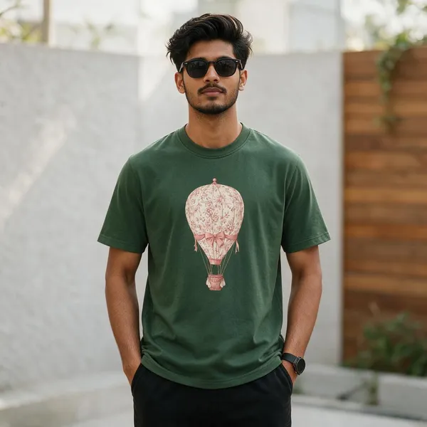 Green_Graphic_Crew_Neck_T-Shirt_for_Men