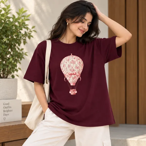 White_Cotton_Blend_Regular_Fit_Artistic_Graphic_Oversized_T-Shirt