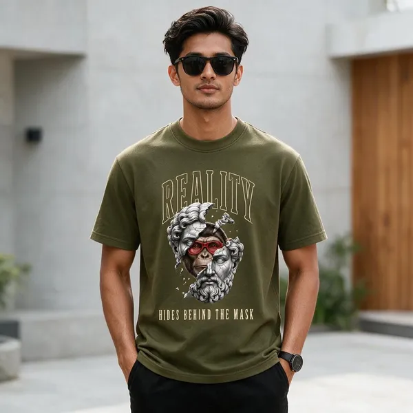 Olive_Green_Graphic_Print_Crew_Neck_T-Shirt_for_Men