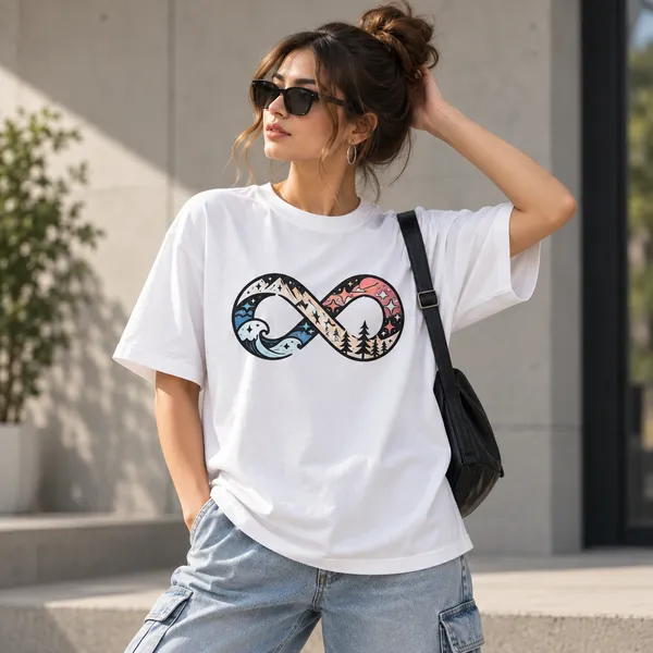 White_Cotton_Blend_Regular_Fit_Artistic_Graphic_Oversized_T-Shirt_Unisex