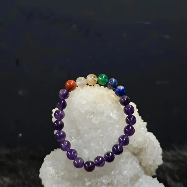 7_Chakra_Healing_Gemstone_Bracelet_Balance_Energy_Inner_Peace_With_Amethyst_Bracelet_Peace_Intuition_Spiritual_Growth