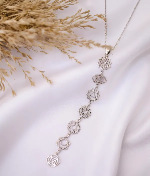 Seven_Energy_Cascade_Necklace_Silver