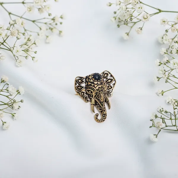 Gajaraj_Statement_Ring_Gold
