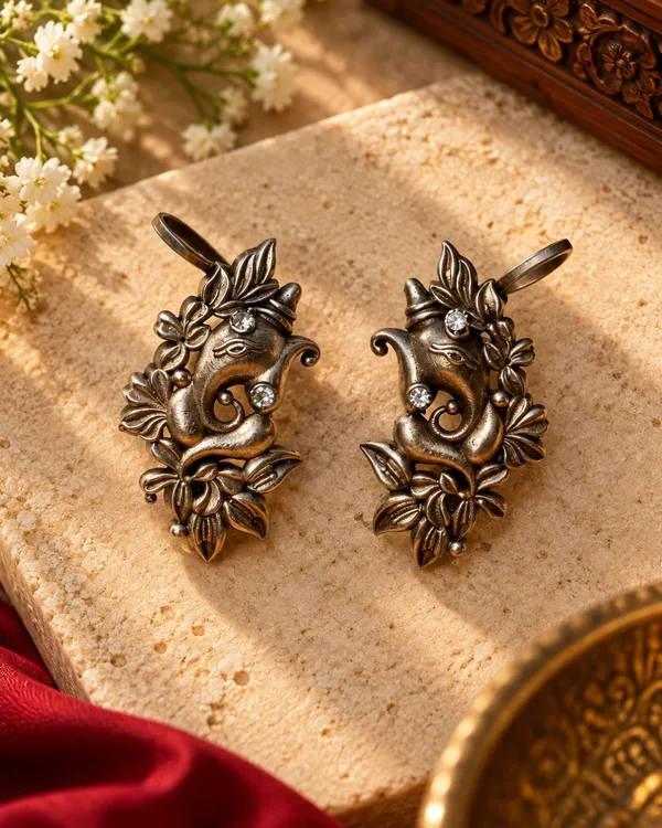 Bappa_Floral_Earcuffs