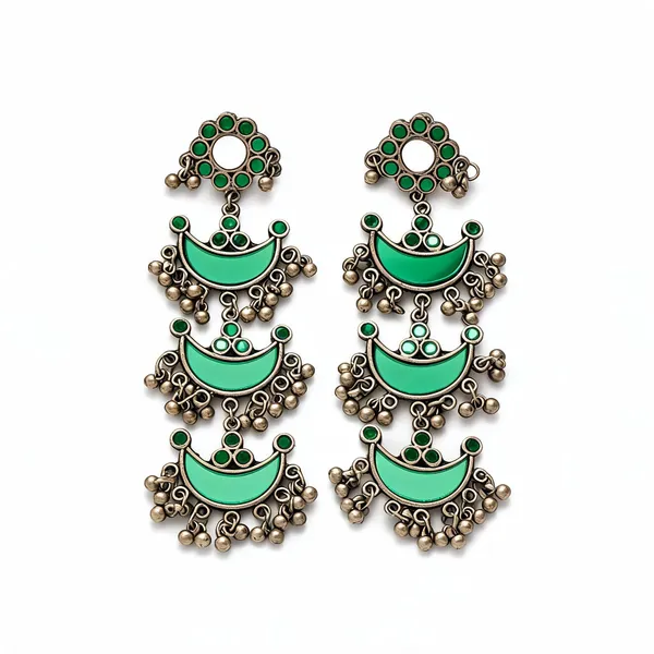 Fiza_Statement_Earrings_Green