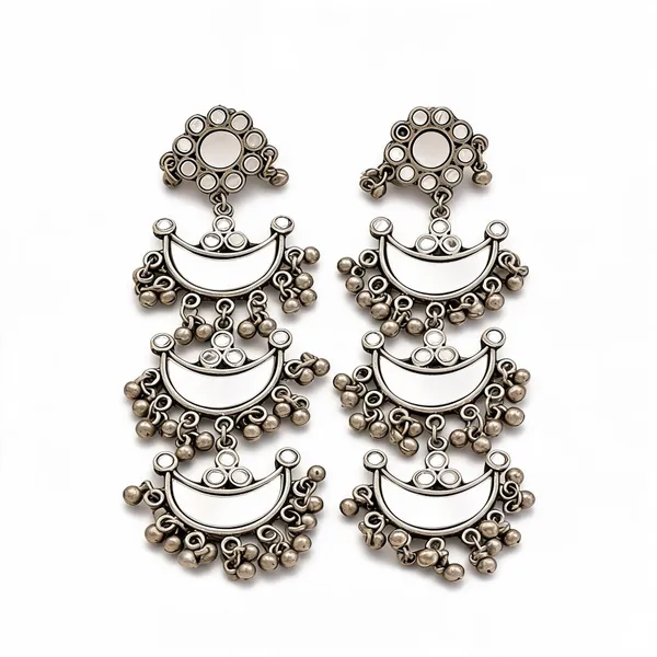 Fiza_Statement_Earrings_Silver