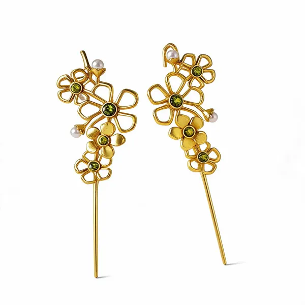 Boheme_Blossom_Ear_Cuffs_Green