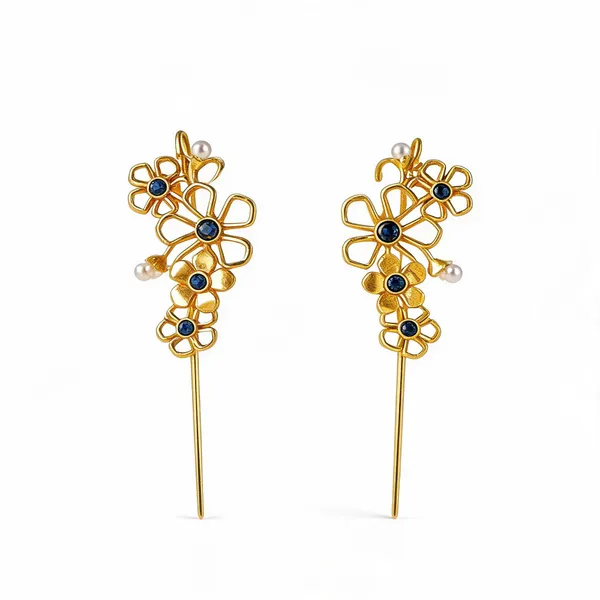 Boheme_Blossom_Ear_Cuffs_Navy