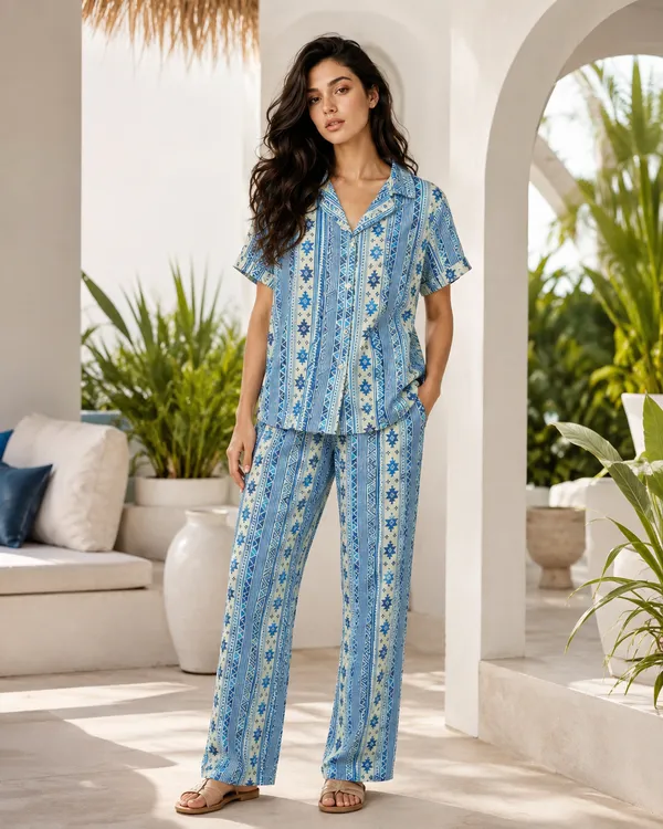Blue_Printed_Relaxed_Fit_Pajama_Set_For_Women
