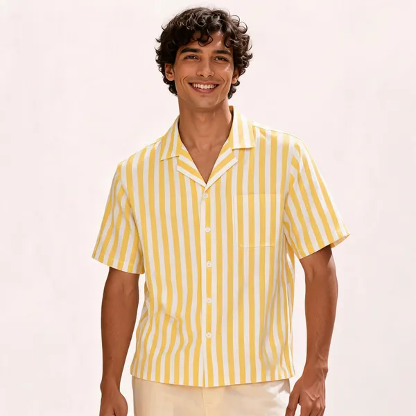Yellow_Striped_Relaxed_Fit_Cuban_Collar_Shirt_for_Men