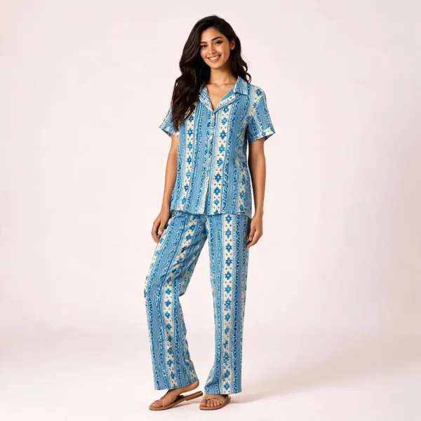 Blue_Printed_Relaxed_Fit_Pajama_Set_For_Women