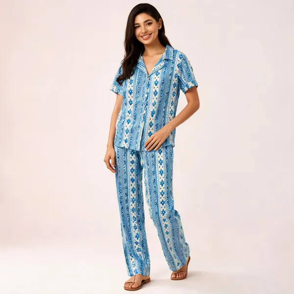 Blue_Printed_Relaxed_Fit_Pajama_Set_For_Women