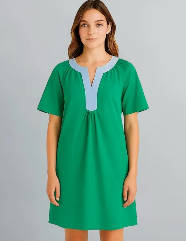 Green_Relaxed_Fit_Short_Dress_for_Women