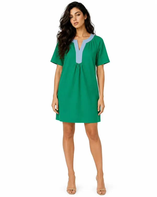 Green_Relaxed_Fit_Short_Dress_for_Women