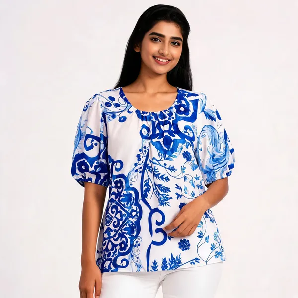 Azure_Porcelain_Cotton_Puff-Sleeve_Top