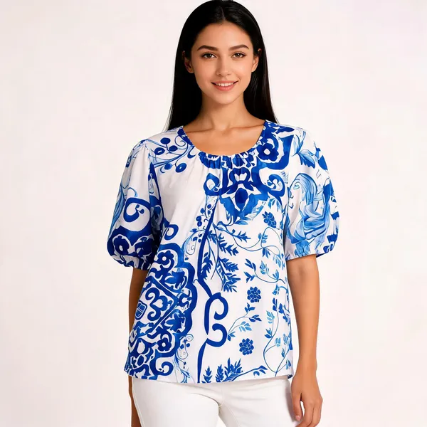 Azure_Porcelain_Cotton_Puff-Sleeve_Top