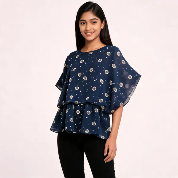 Navy_Blue_Printed_Flared_Top_for_Women