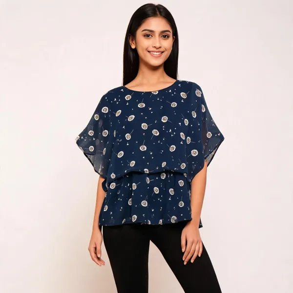 Navy_Blue_Printed_Flared_Top_for_Women