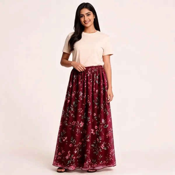Burgundy_Floral_Maxi_Skirt_for_Women