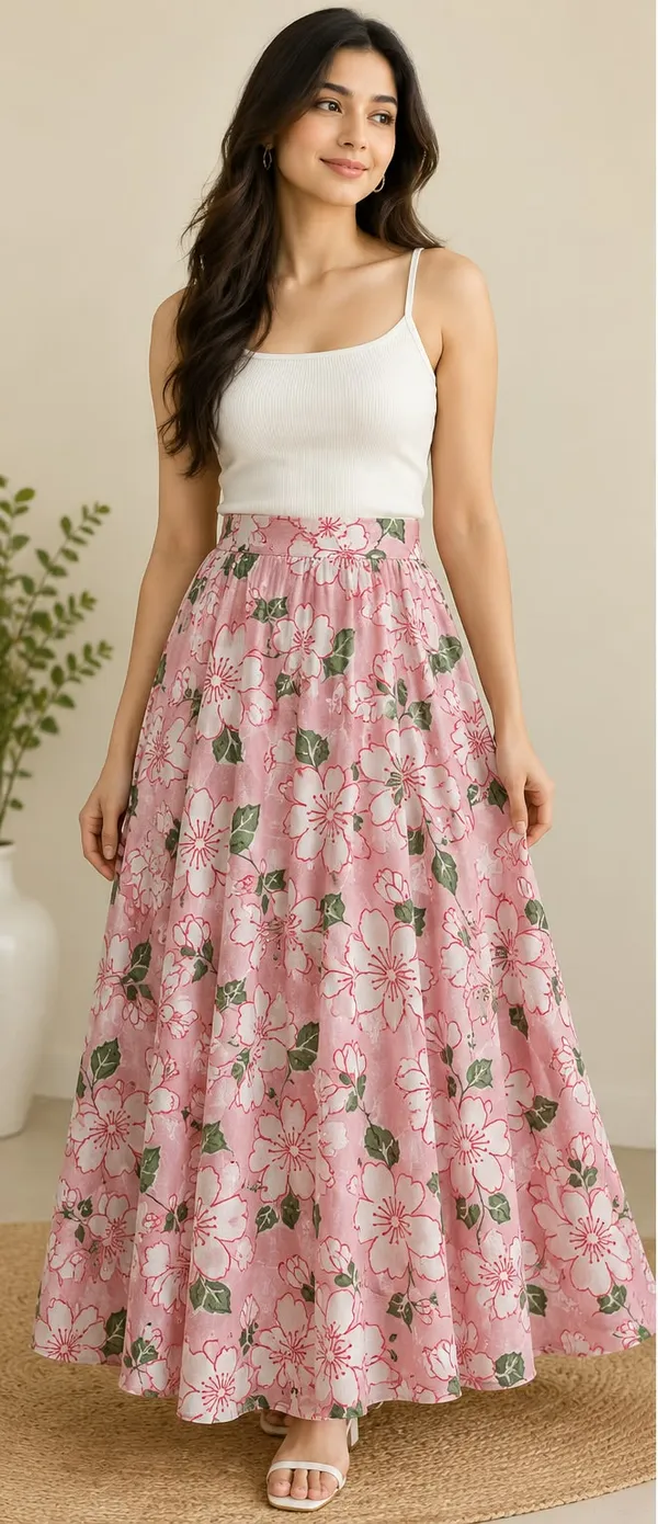 Light_Pink_Floral_Skirt