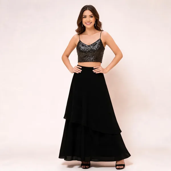 Black_equin_Skirt_For_Women
