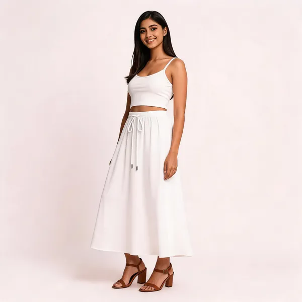 White_Sleeveless_Crop_Top_And_Maxi_Skirt_Set_for_Women