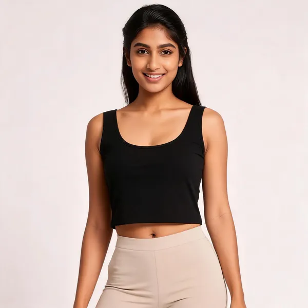 Black_&_White_Sleeveless_Crop_Top_for_Women