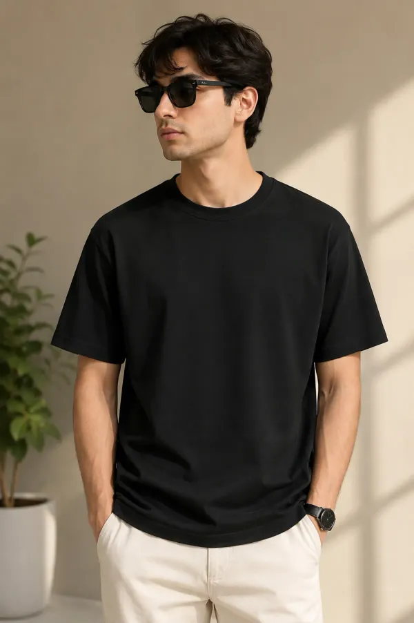 Black_Relaxed_Fit_Graphic_T_Shirt_For_Men