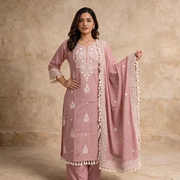Pink_Organza_Embroidered_Straight_Kurta_Set_For_Women