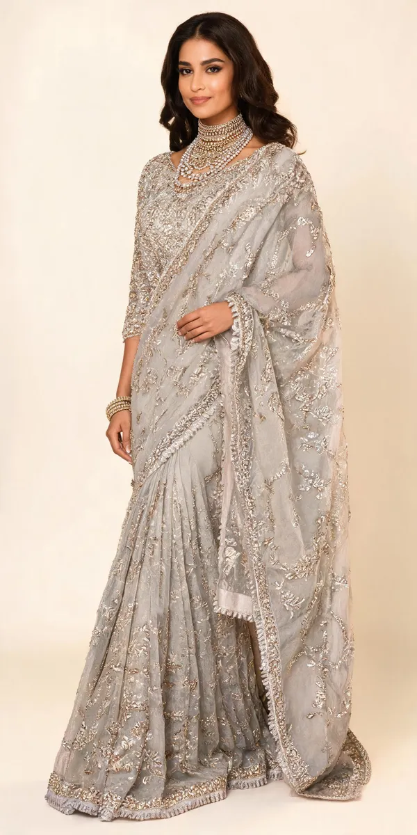 Grey_Saree_Tissue_Embellished_Saree_For_Women