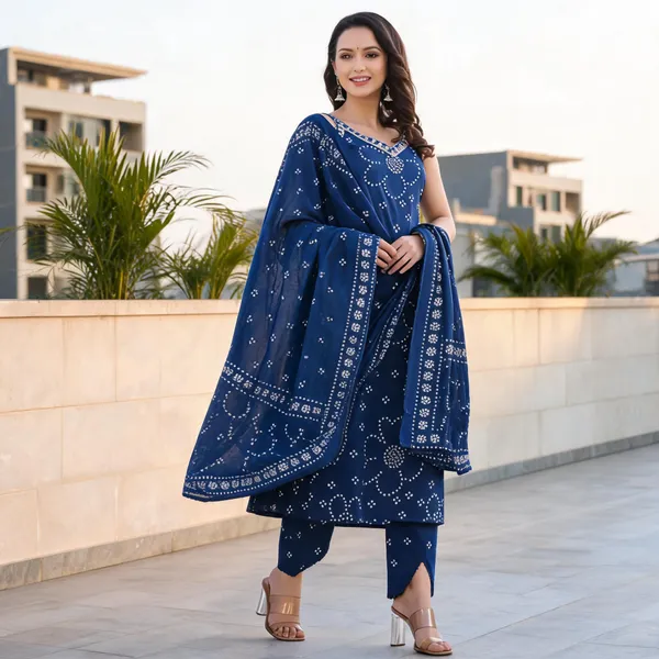 Blue_Cotton_Printed_Straight_Kurta_Set_For_Women